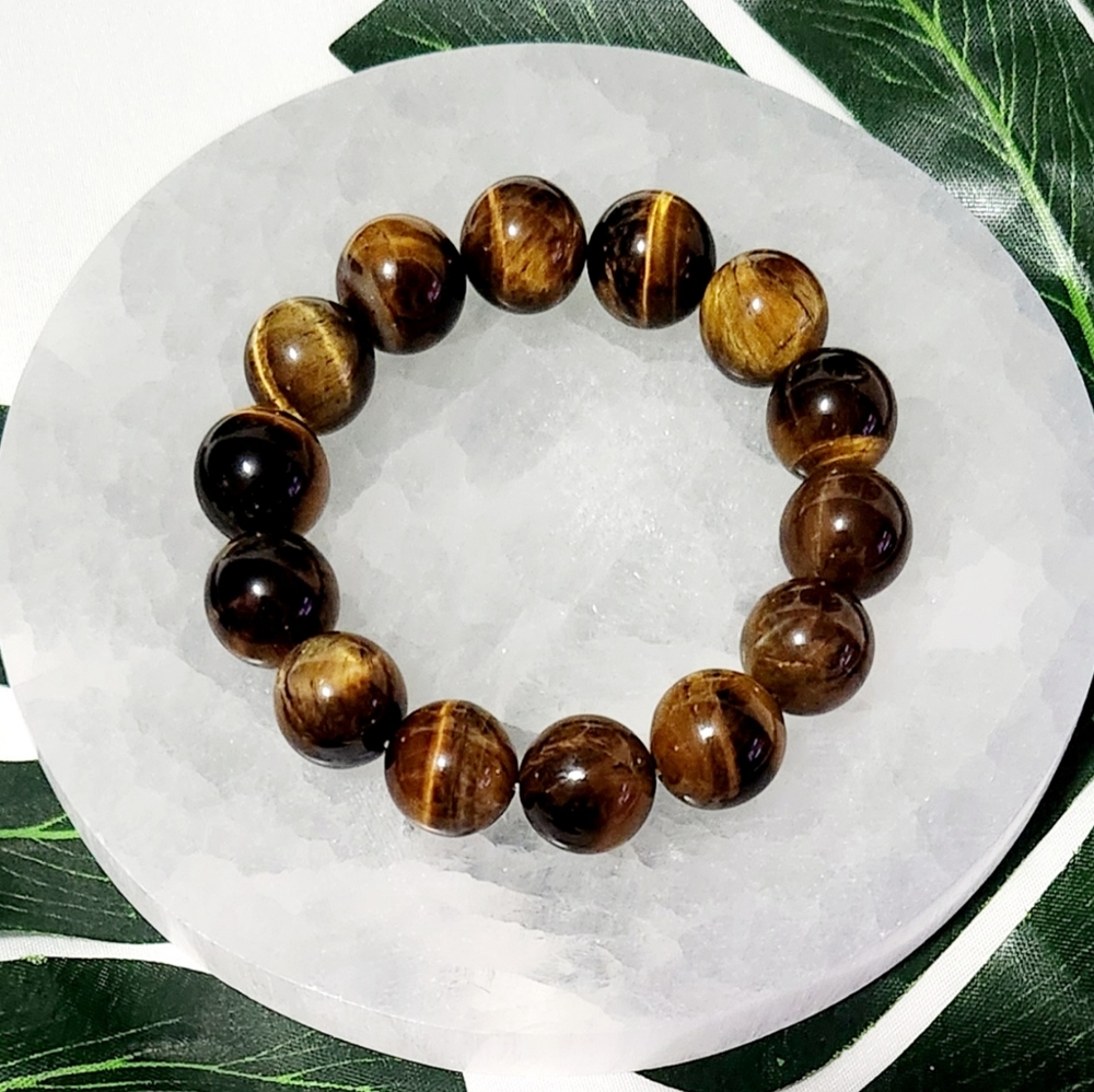 Tiger’s Eye bracelet 14mm Elastic